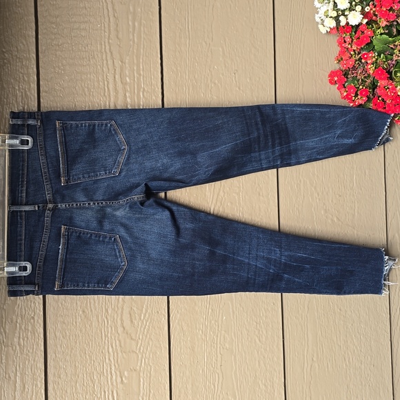 Frame Denim Le High Skinny Crop distressed raw hem 29 - Picture 5 of 9